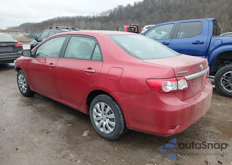2012 Toyota Corolla Le из США, поврежденный, VIN 2T1BU4EE9CC765758